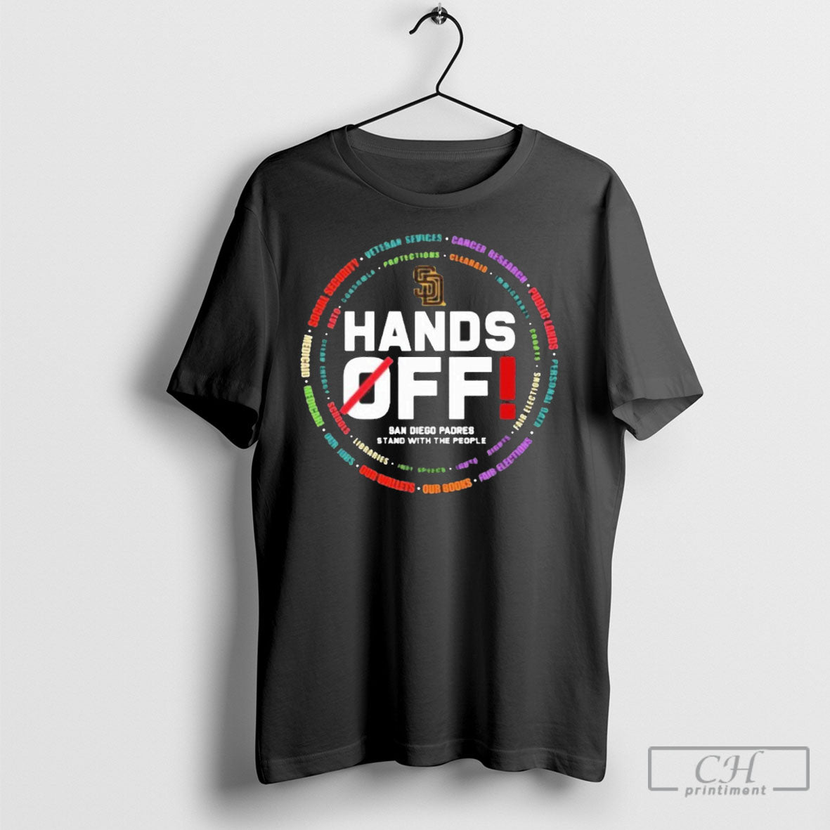 Official San Diego Padres Logo Hands Off Seattle Mariners Stand With The People Shirt Sweater