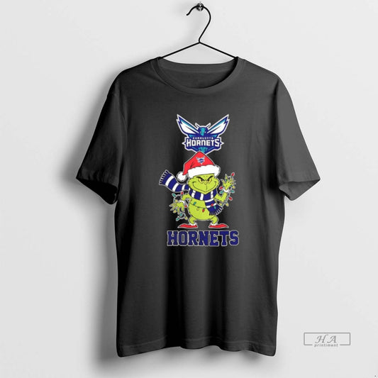 Official Santa Grinch Lights Charlotte Hornets Nba Christmas 2025 - clothing by TeeHivey.com