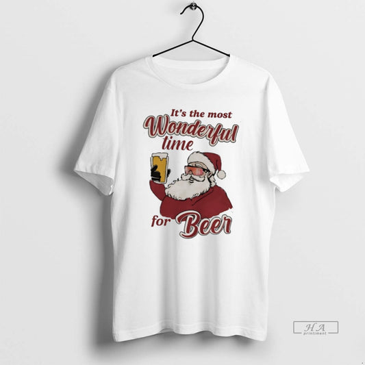 Official Santa Its The Most Wonderful Time For Beer - clothing by TeeHivey.com