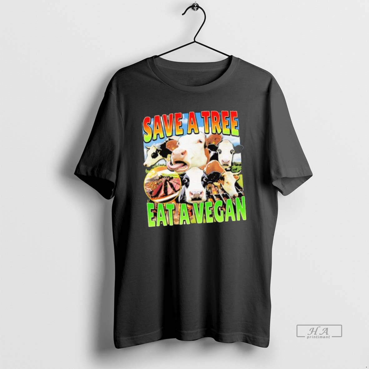Official Save A Tree Eat A Vegan Cows - clothing by TeeHivey.com