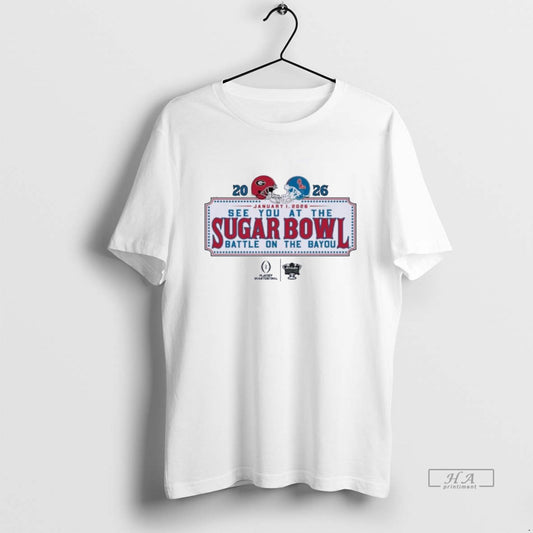 Official See You At The Sugar Bowl Dueling Helmet 2026 Georgia Vs Ole Miss - clothing by TeeHivey.com