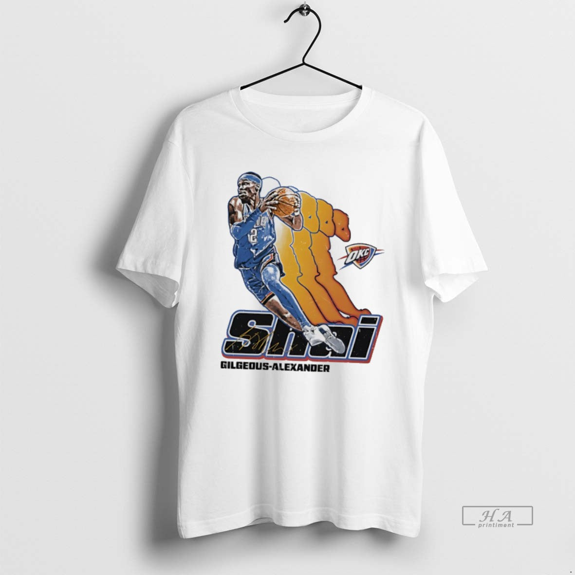 Official Shai Gilgeous Alexander Oklahoma City Thunder Signature Retro - clothing by TeeHivey.com