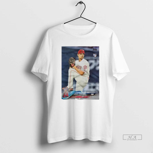 Official Shohei Ohtani Angels Baseball Rookie Card Graphic