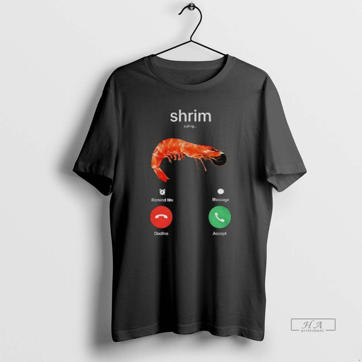 Official Shrimp Is Calling Misspelled Shrimp Calling Joke Meme - clothing by TeeHivey.com