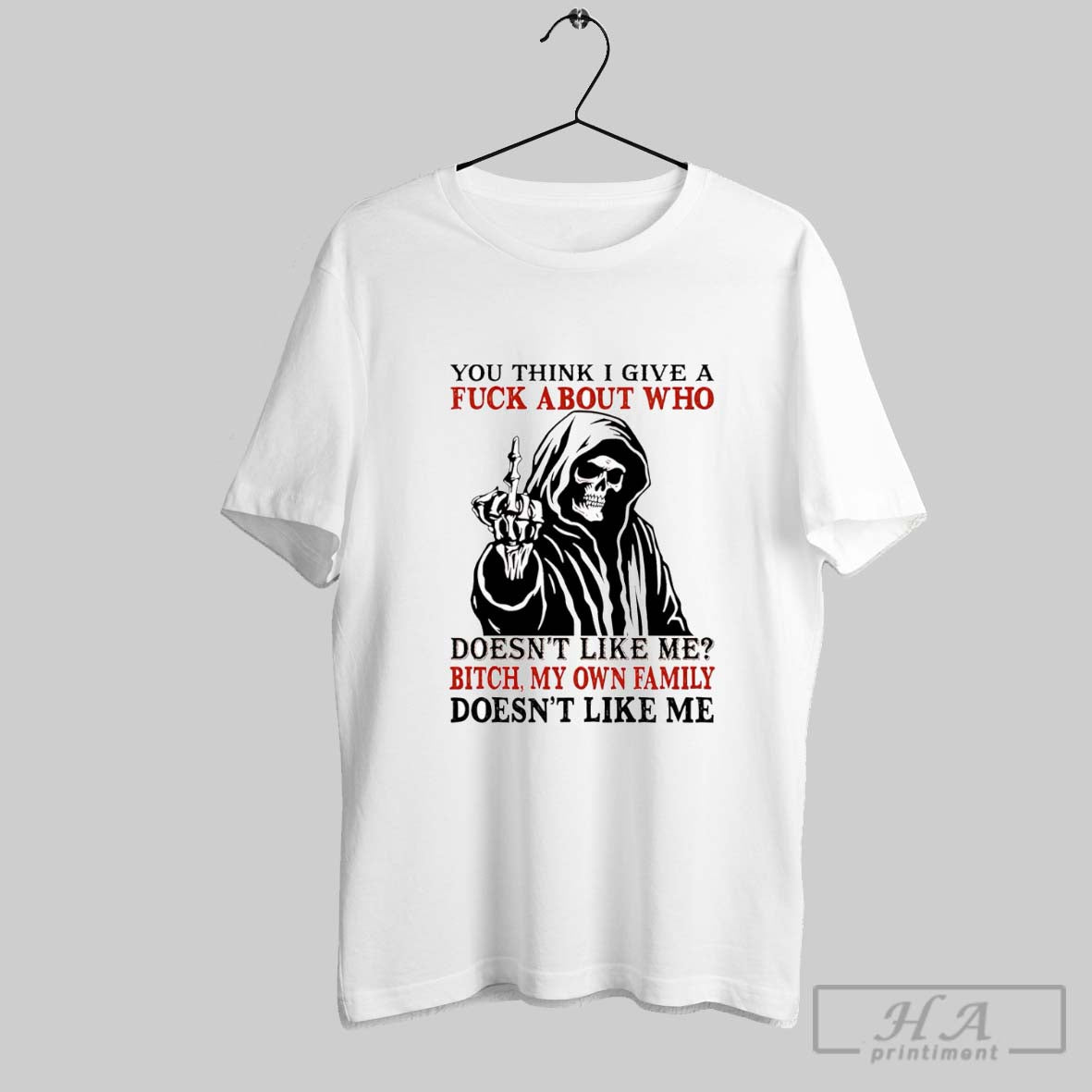 Official Skeleton You Think I Give A Fuck About Who Doesnt Like Me Bitch My