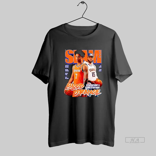 Official Slam Magazine Blood Orange Kiyan Anthony Carmelo Anthony Syracuse Basketball - clothing by TeeHivey.com