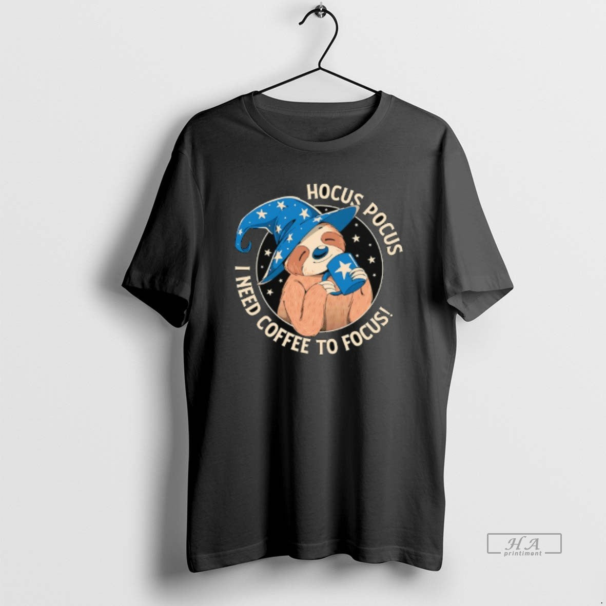 Official Sloth Hocus Pocus I Need Coffee To Focus - clothing by TeeHivey.com