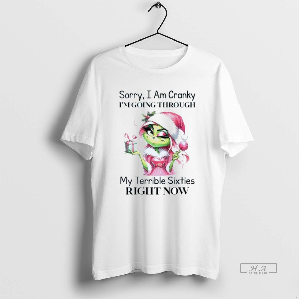 Official Sorry I Am Cranky Im Going Through My Terrible Sixties Right Now Grinch Mens - clothing by TeeHivey.com