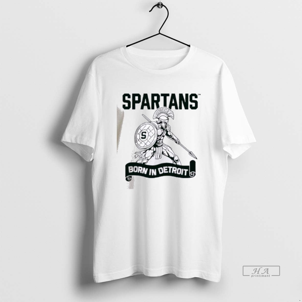 Official Spartans Born In Detroit - clothing by TeeHivey.com