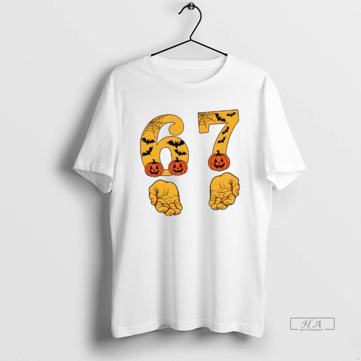 Official Spooky 6 7 Halloween Numbers Bats Pumpkins - clothing by TeeHivey.com