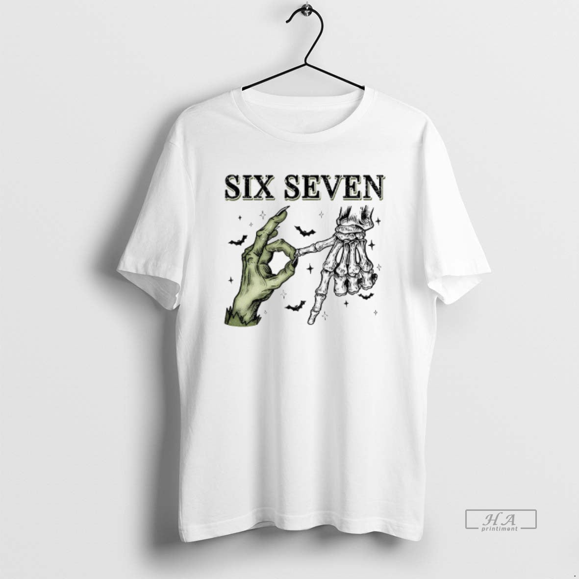 Official Spooky Season Hands Six Seven Bat Halloween - clothing by TeeHivey.com