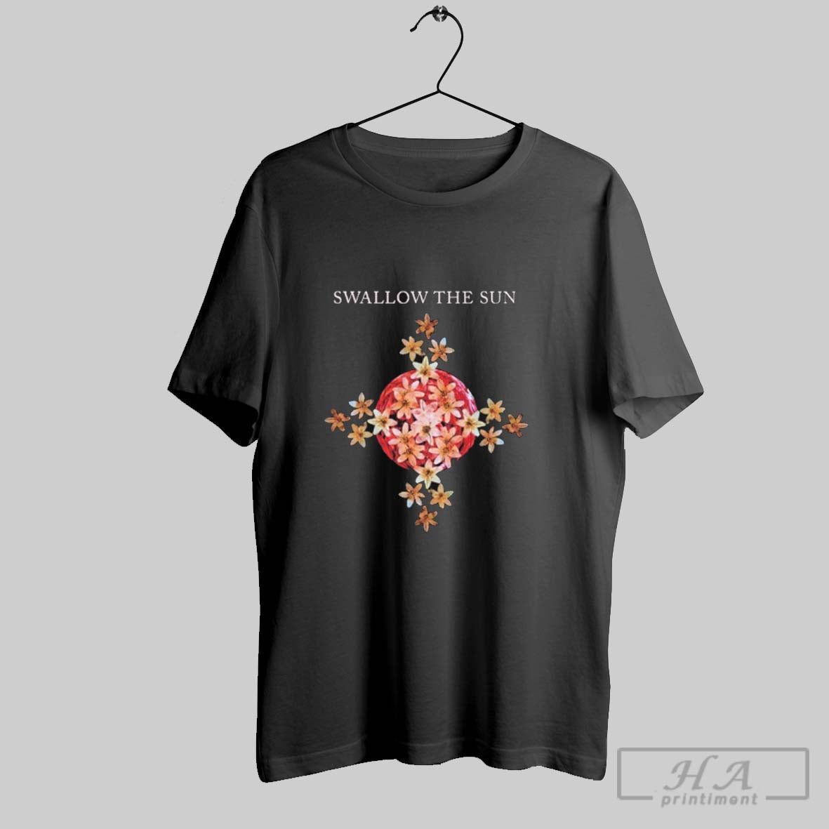 Official Swallow The Sun Moon Flower Cross - clothing by TeeHivey.com