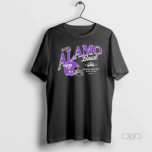 Official Tcu Horned Frogs 2025 Valero Alamo Bowl Helmet - clothing by TeeHivey.com