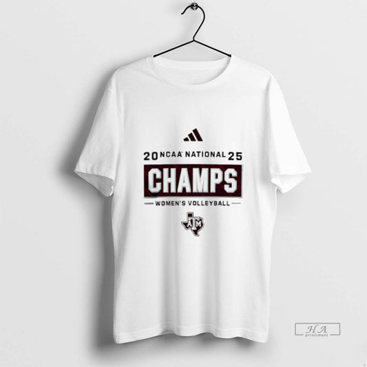 Official Texas Am Aggies 2025 Volleyball National Champions Logo - clothing by TeeHivey.com
