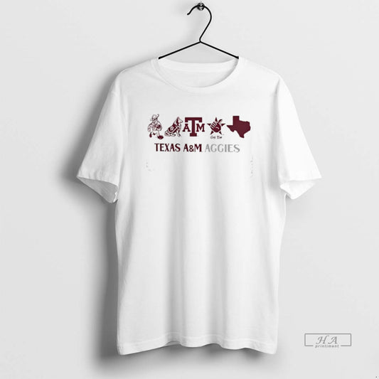 Official Texas Am Aggies Mascot Line Up - clothing by TeeHivey.com