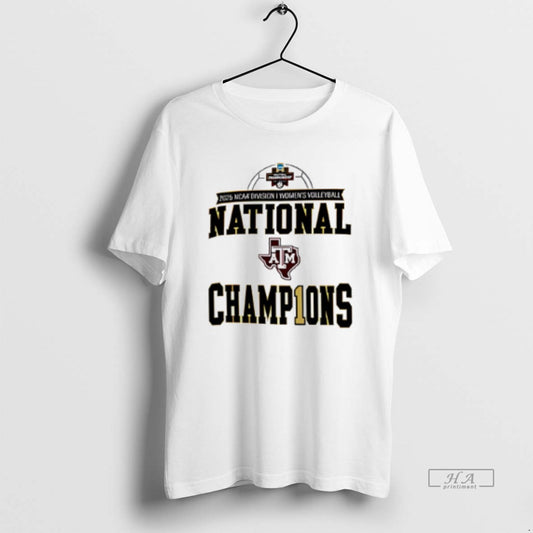 Official Texas Am Aggies Volleyball National Champions 2025 Logo - clothing by TeeHivey.com