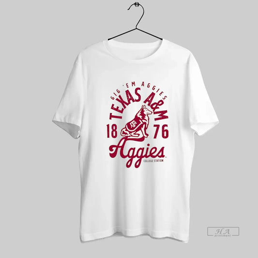 Official Texas Am Aggies Est 1876 Mascot Vintage - clothing by TeeHivey.com