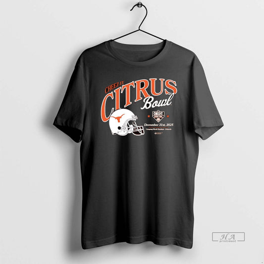 Official Texas Longhorns 2025 Cheez It Citrus Bowl Helmet - clothing by TeeHivey.com