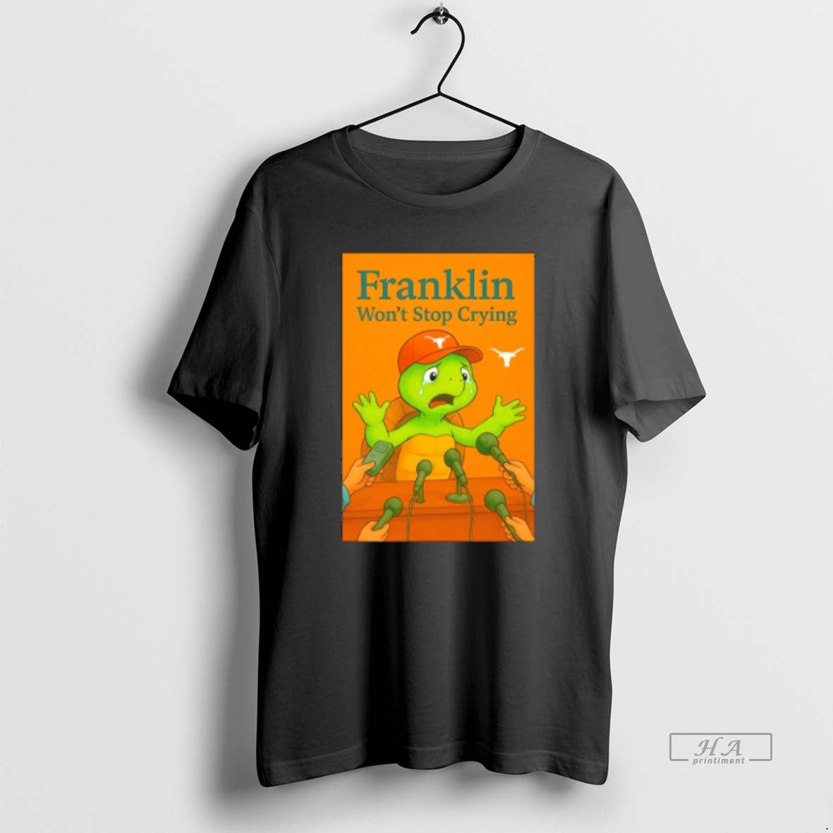 Official Texas Longhorns Turtle Franklin Wont Stop Crying - clothing by TeeHivey.com