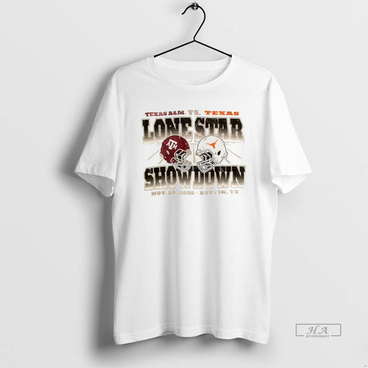 Official Texas Longhorns Vs Texas Am Football Lone Star Showdown Helmet - clothing by TeeHivey.com