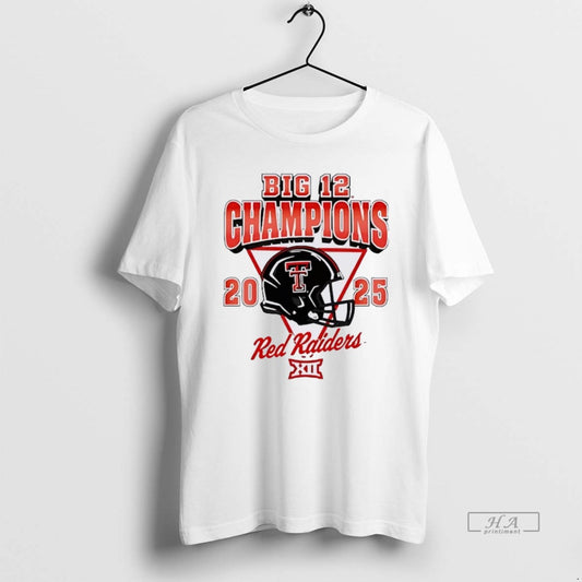 Official Texas Tech Red Raiders Helmet 2025 Big 12 Champions Christmas - clothing by TeeHivey.com