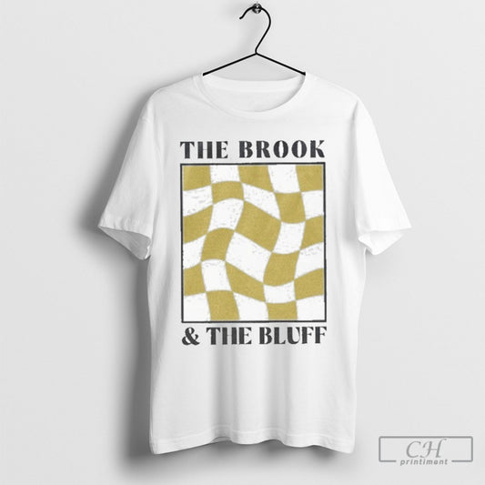 Official The Brook The Bluff Wavy Yellow Checkered Sweater