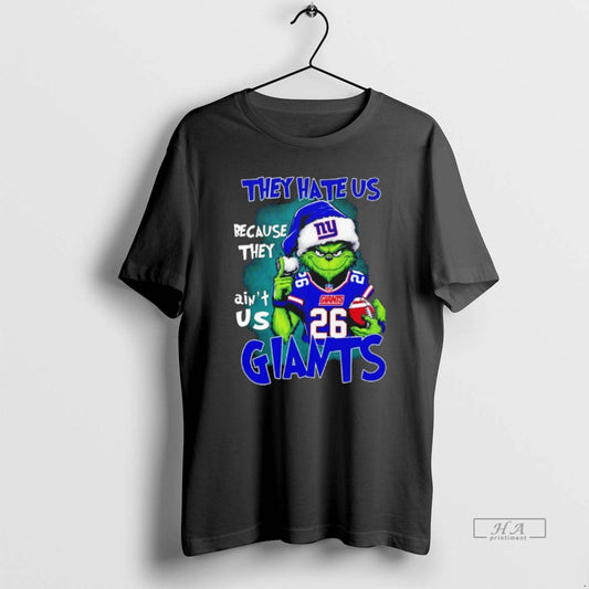 Official The Grinch They Hate Us Because They Aint Us New York Giants - clothing by TeeHivey.com