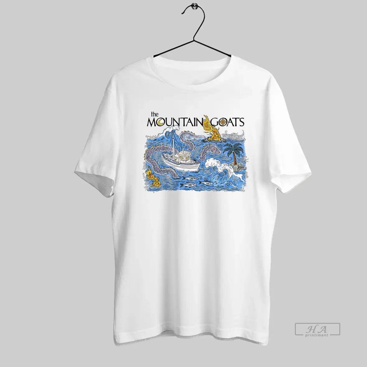 Official The Mountain Goats Sea Monster Ivory - clothing by TeeHivey.com