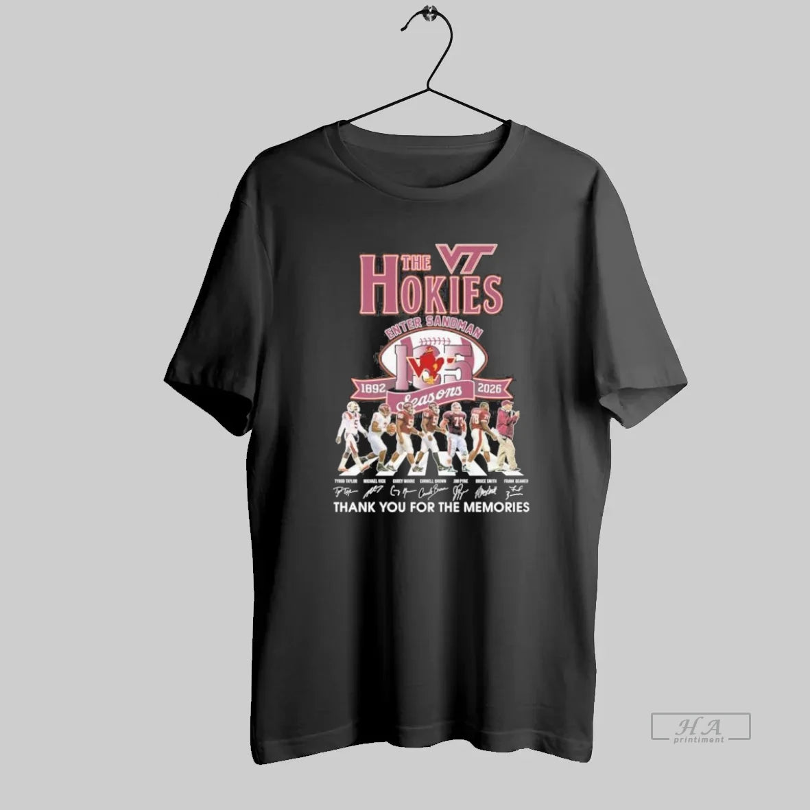 Official The Virginia Tech Hokies Abbey Road Enter Sandman 135 Seasons - clothing by TeeHivey.com