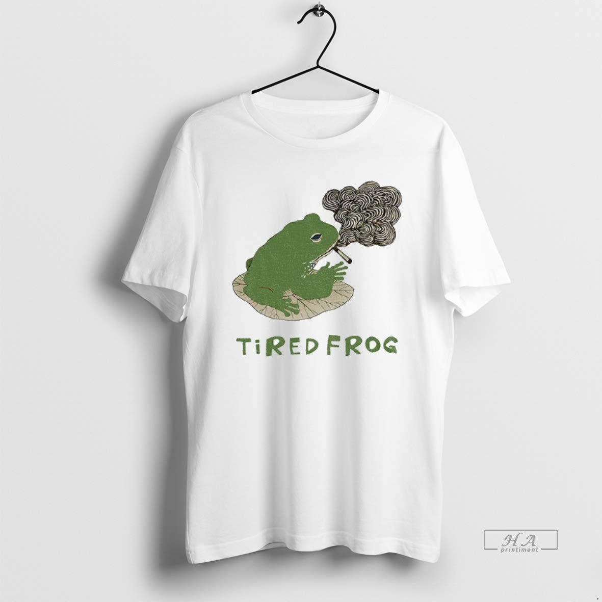 Official Tired Japanese Frog Smoking Funny Meme - clothing by TeeHivey.com