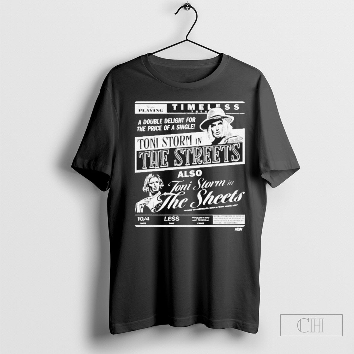 Official Toni Storm The Streets Toni Storm In The Sheets Timeless Double Delight Sweater Tee