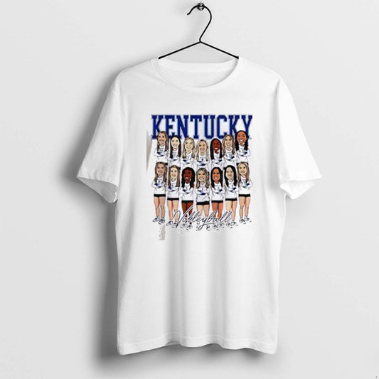 Official Top Kentucky Womens Volleyball Ncaa Team Caricature 25 26 - clothing by TeeHivey.com