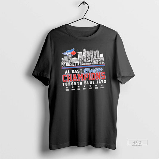 Official Toronto Blue Jays 2025 Al East Division Champions Skyline - clothing by TeeHivey.com