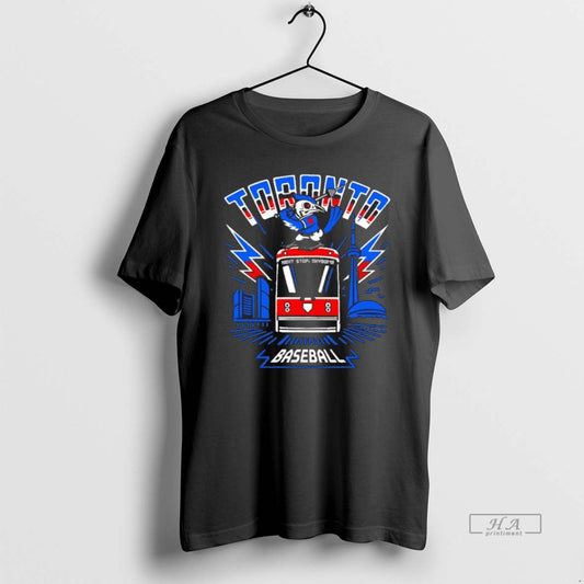 Official Toronto Blue Jays Baseball Next Stop Skydome Bus Mascot Blackshirt - clothing by TeeHivey.com
