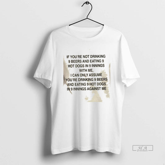 Official Trendy 9 Beers 9 Hot Dogs 9 Innings - clothing by TeeHivey.com