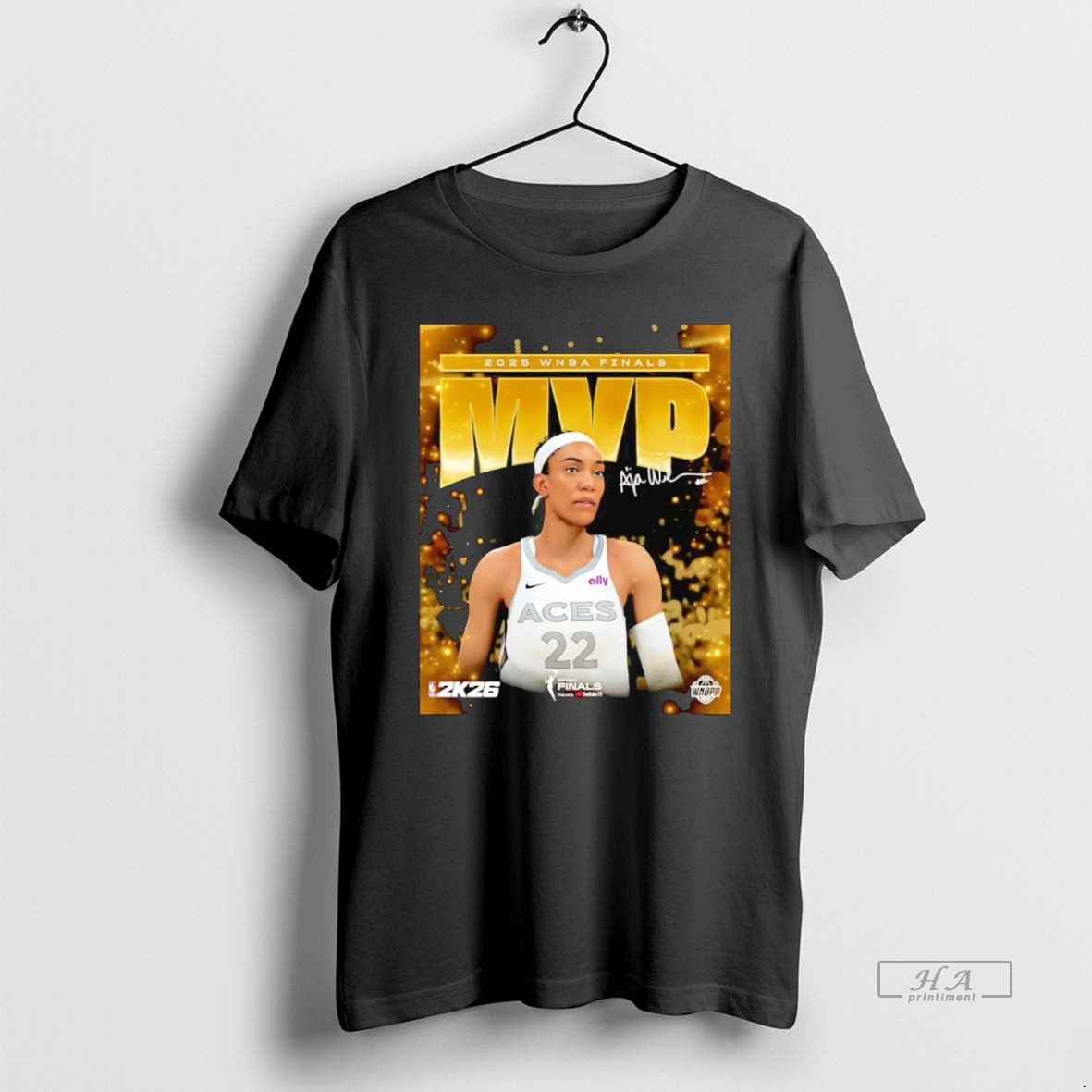 Official Trendy Aja Wilson 2025 Wnba Finals Mvp Signature - clothing by TeeHivey.com