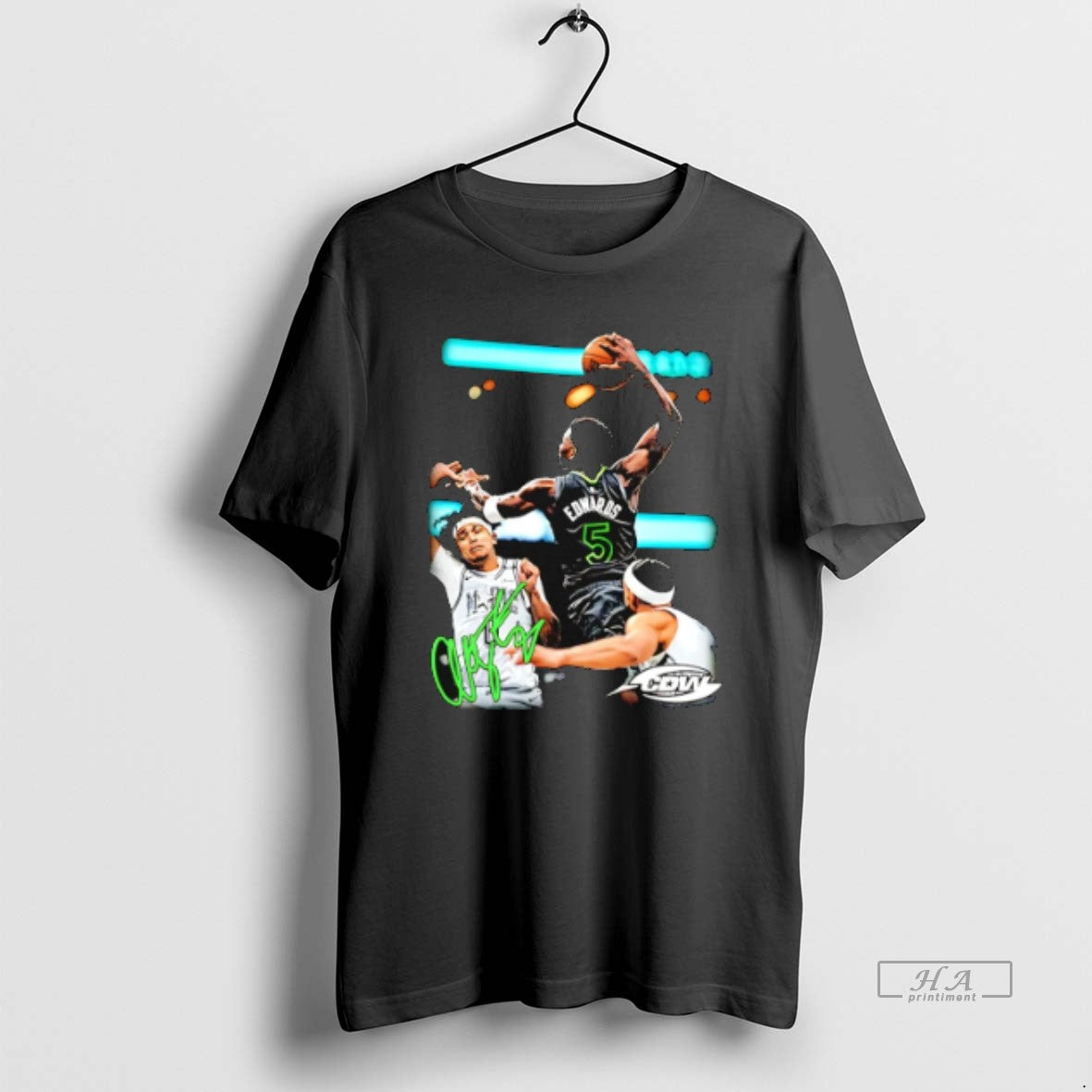 Official Trendy Anthony Edwards Throwing Ball Signature Photo - clothing by TeeHivey.com