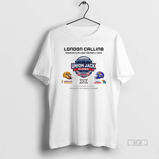 Official Trendy Arizona State Sun Devils Vs Kansas Jayhawks 19 September 2026 London Calling American
