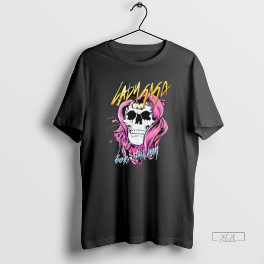 Official Trendy Born This Way Lady Gaga Skull Graphic - clothing by TeeHivey.com