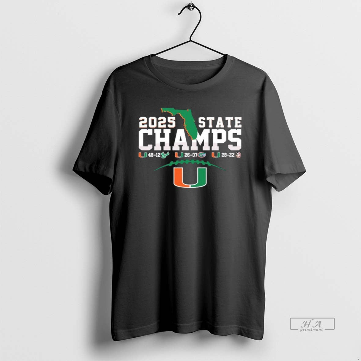 Official Trendy Canes 2025 State Champions Score - clothing by TeeHivey.com