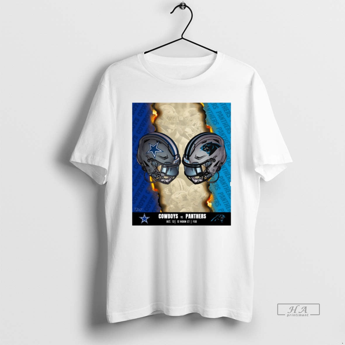 Official Trendy Dallas Cowboys Vs Carolina Panthers October 12 2025 Countdown To Kickoff - clothing by TeeHivey.com