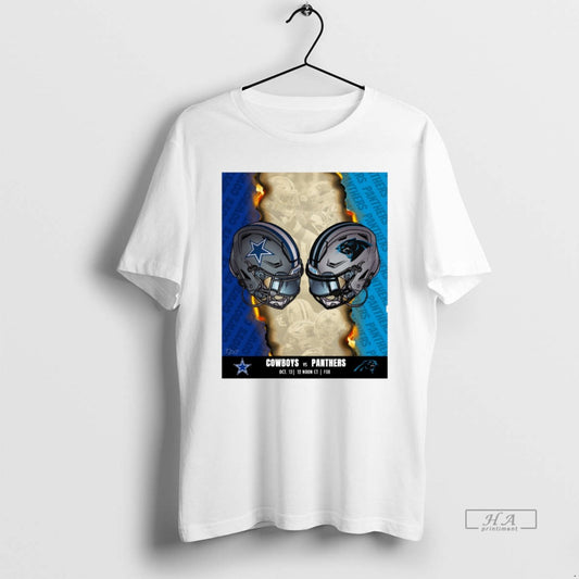 Official Trendy Dallas Cowboys Vs Carolina Panthers October 12 2025 Countdown To Kickoff - clothing by TeeHivey.com