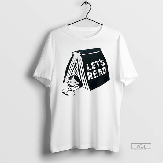 Official Trendy Derek Luh Wearing Lets Read Book - clothing by TeeHivey.com