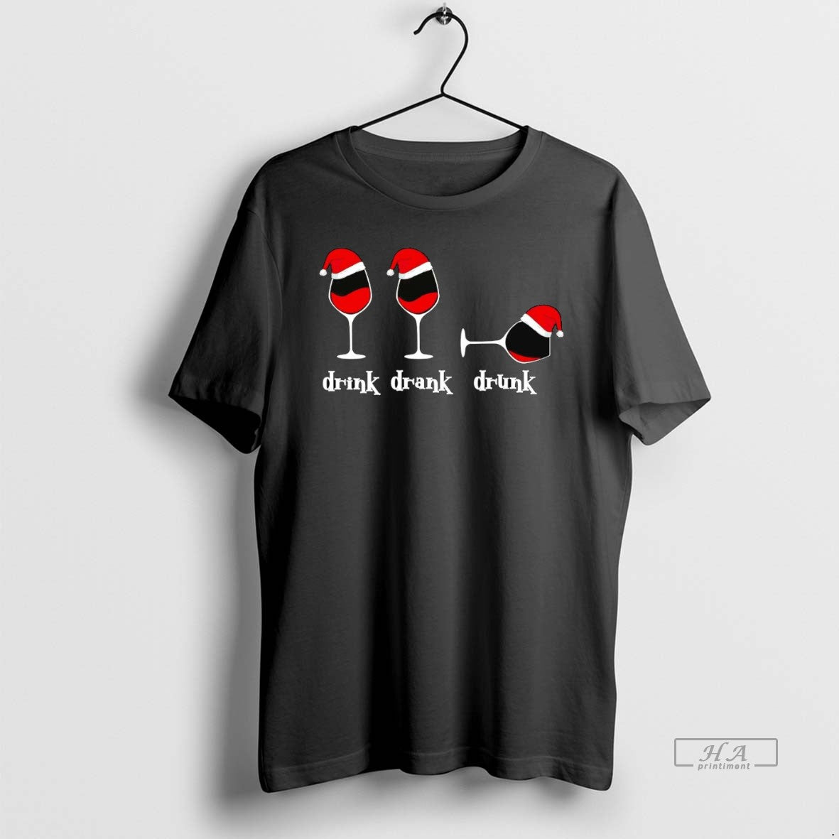 Official Trendy Drink Drank Drunk Wine Christmas - clothing by TeeHivey.com