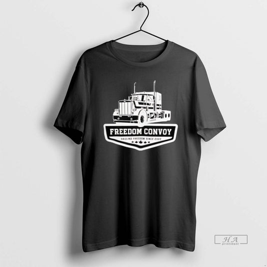 Official Trendy Freedom Convoy Hauling Freedom Since 2022 - clothing by TeeHivey.com