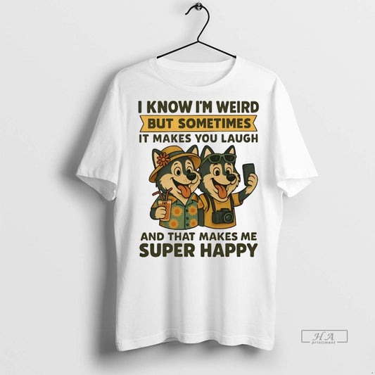 Official Trendy Husky I Know Im Weird But Sometimes It Makes You Laugh Super Happy - clothing by TeeHivey.com
