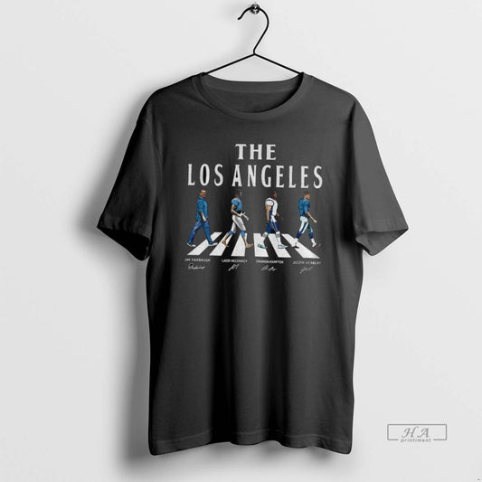 Official Trendy Jim Harbaugh Ladd Mcconkey Omarion Hampton And Justin Herbert The Los Angeles Chargers
