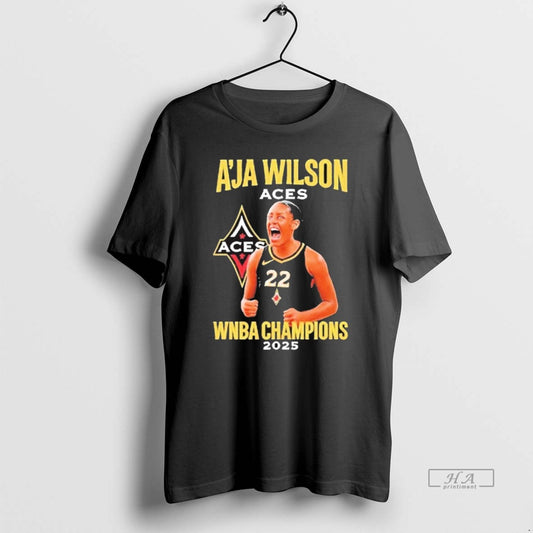 Official Trendy Las Vegas Aces Aja Wilson Wnba Champions 2025 Graphic - clothing by TeeHivey.com