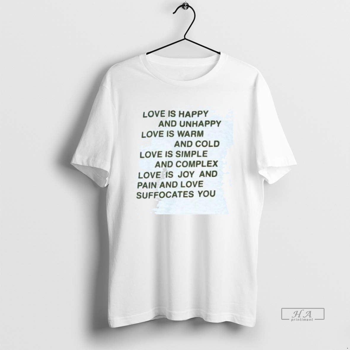 Official Trendy Love Is Happy And Unhappy Love Is Warm And Cold - clothing by TeeHivey.com