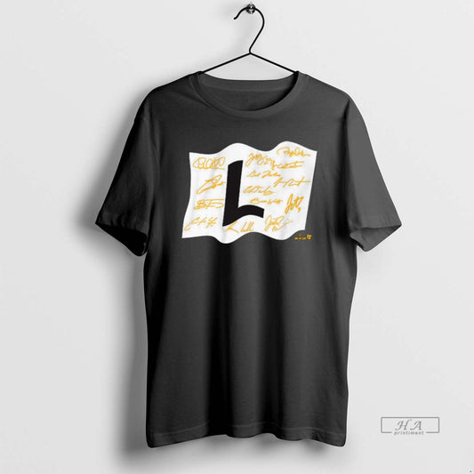 Official Trendy Milwaukee Brewers Baseball Mlb Fly The L Flag Signatures - clothing by TeeHivey.com